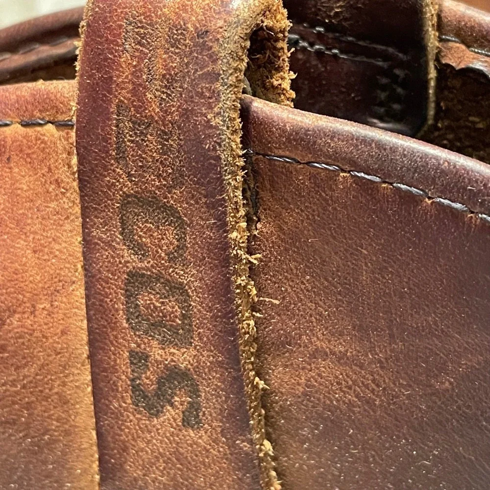 Red Wing Pecos Shoes Men's Brown Leather Pull On Work Boots USA‎ Made Size 10.5 - Picture 5 of 12